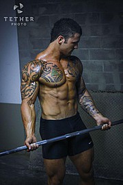 Aaron Selkrig model. Photoshoot of model Aaron Selkrig demonstrating Body Modeling.Body Modeling Photo #97100