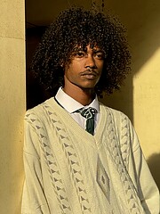 Abdelazeez Makki fashion commercial model. Modeling work by model Abdelazeez Makki. Photo #248759
