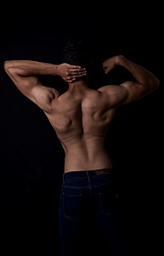 Ahmed Rabee model. Photoshoot of model Ahmed Rabee demonstrating Body Modeling.Body Modeling Photo #200680