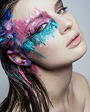 Alice Pagani model & actress. Photoshoot of model Alice Pagani demonstrating Face Modeling.Face Modeling Photo #171834