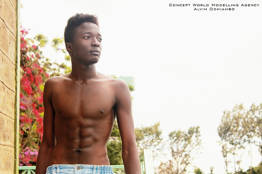 Alvin Odhiambo model. Photoshoot of model Alvin Odhiambo demonstrating Body Modeling.Body Modeling Photo #177723