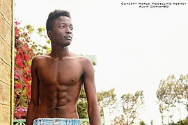 Alvin Odhiambo model. Photoshoot of model Alvin Odhiambo demonstrating Body Modeling.Body Modeling Photo #177723