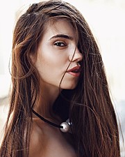 Ana Maria Ilinca model. Photoshoot of model Ana Maria Ilinca demonstrating Face Modeling.Face Modeling Photo #172072