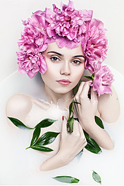 Ana Maria Ilinca model. Photoshoot of model Ana Maria Ilinca demonstrating Face Modeling.Face Modeling Photo #94681