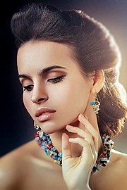 Anastasia Nazarova model. Photoshoot of model Anastasia Nazarova demonstrating Face Modeling.Face Modeling Photo #78000