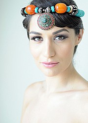 Andreea Zoia model. Photoshoot of model Andreea Zoia demonstrating Face Modeling.Face Modeling Photo #121245