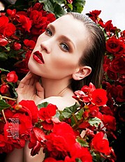 Anna Fedorovna Albertin model & makeup artist. Photoshoot of model Anna Fedorovna Albertin demonstrating Face Modeling.Face Modeling Photo #164407
