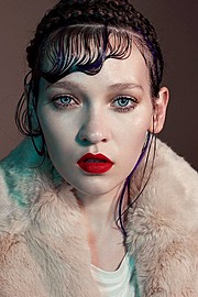 Anna Fedorovna Albertin model & makeup artist. Photoshoot of model Anna Fedorovna Albertin demonstrating Face Modeling.Face Modeling Photo #164415