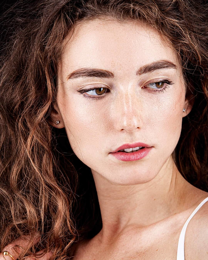 Anna Haholkina model (modella). Photoshoot of model Anna Haholkina demonstrating Face Modeling.Face Modeling Photo #221082