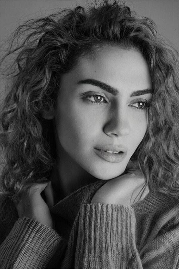 Anna Vlachou model (μοντέλο). Photoshoot of model Anna Vlachou demonstrating Face Modeling.Face Modeling Photo #241894