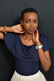 Anne Mwangi model. Photoshoot of model Anne Mwangi demonstrating Face Modeling.Face Modeling Photo #201356