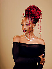 Audrine Alexia model. Photoshoot of model Audrine Alexia demonstrating Face Modeling.Face Modeling Photo #247137