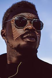 Benard Ogalo model. Photoshoot of model Benard Ogalo demonstrating Face Modeling.Face Modeling Photo #221981