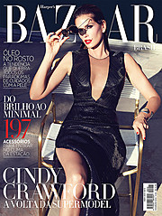 Billy Brasfield makeup artist. Work by makeup artist Billy Brasfield demonstrating Editorial Makeup.==Harpers Bazaar Brazil Magazine Cover, Feb 2013==American supermodel Cindy Crawford covers the February issue of Makeup by Billy Brasfield, photogr