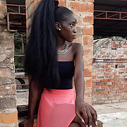 Brunah Ogutu fashion designer. Photoshoot of model Brunah Ogutu demonstrating Fashion Modeling.Fashion Modeling Photo #215867