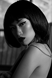 Chana Nguyen model (модель). Photoshoot of model Chana Nguyen demonstrating Face Modeling.Face Modeling Photo #135077