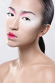 Chana Nguyen model (модель). Photoshoot of model Chana Nguyen demonstrating Face Modeling.Face Modeling Photo #135096