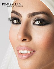 Dina Sallam makeup artist veil designer. Work by makeup artist Dina Sallam demonstrating Beauty Makeup.Beauty Makeup Photo #71079