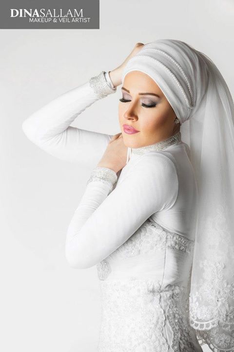 Dina Sallam makeup artist veil designer. Work by makeup artist Dina Sallam demonstrating Beauty Makeup.Beauty Makeup Photo #71084