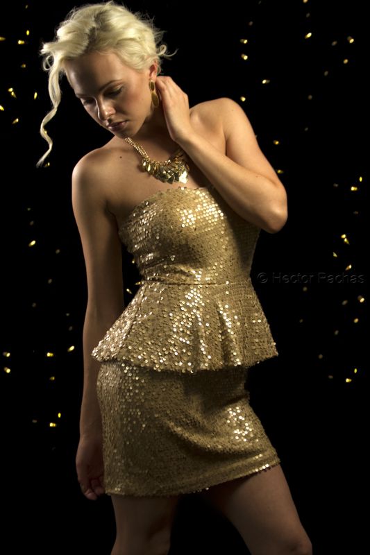 Dominika Fronckiewicz model. Photoshoot of model Dominika Fronckiewicz demonstrating Fashion Modeling.Dior Jadore Golden Girl Photo by: Hector PachasMUA: Tina Raus WardHair: Ivan Hernandez LainesFashion Modeling Photo #96696