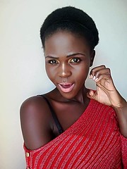 Dorothy Akinyi Owino model. Photoshoot of model Dorothy Akinyi Owino demonstrating Face Modeling.Face Modeling Photo #211131