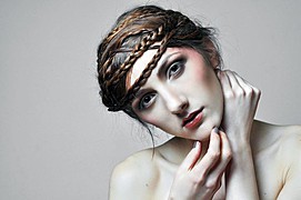 Edyta Wilim model. Photoshoot of model Edyta Wilim demonstrating Face Modeling.Face Modeling Photo #71416