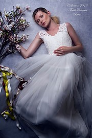 Elena Smirnova model (modèle). Photoshoot of model Elena Smirnova demonstrating Fashion Modeling.Wedding GownFashion Modeling Photo #193881