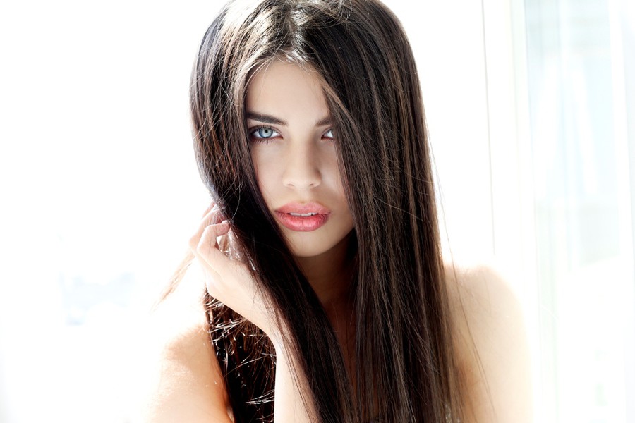 Elmira Abdrazakova model (Эльмира Абдразакова модель). Photoshoot of model Elmira Abdrazakova demonstrating Face Modeling.Face Modeling Photo #81979