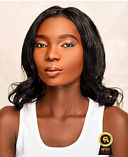 Eniitan Oluwadamilola Adeyemi model. Photoshoot of model Eniitan Oluwadamilola Adeyemi demonstrating Face Modeling.Face Modeling Photo #235898