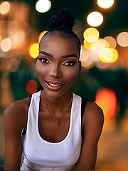 Eniitan Oluwadamilola Adeyemi model. Photoshoot of model Eniitan Oluwadamilola Adeyemi demonstrating Face Modeling.Face Modeling Photo #235990
