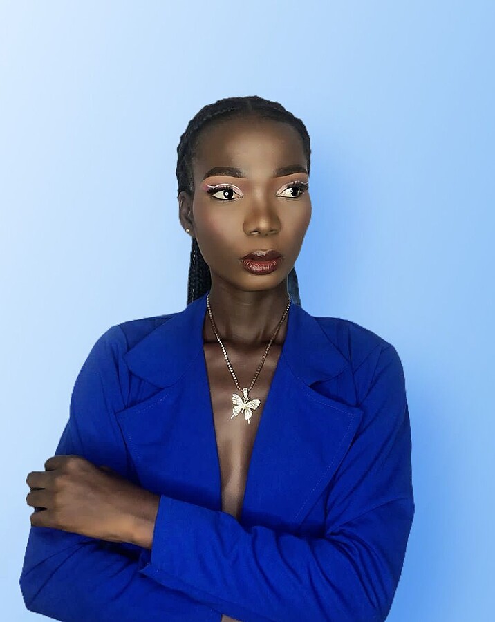Eniitan Oluwadamilola Adeyemi model. Photoshoot of model Eniitan Oluwadamilola Adeyemi demonstrating Face Modeling.Face Modeling Photo #240256