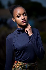 Eunice Mukuria model. Photoshoot of model Eunice Mukuria demonstrating Face Modeling.Face Modeling Photo #219356