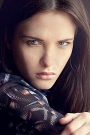 Eva Christensen model. Photoshoot of model Eva Christensen demonstrating Face Modeling.Face Modeling Photo #108954