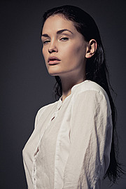 Eva Christensen model. Eva Christensen demonstrating Face Modeling, in a photoshoot by Heine Mann.photographer Heine MannFace Modeling Photo #108995