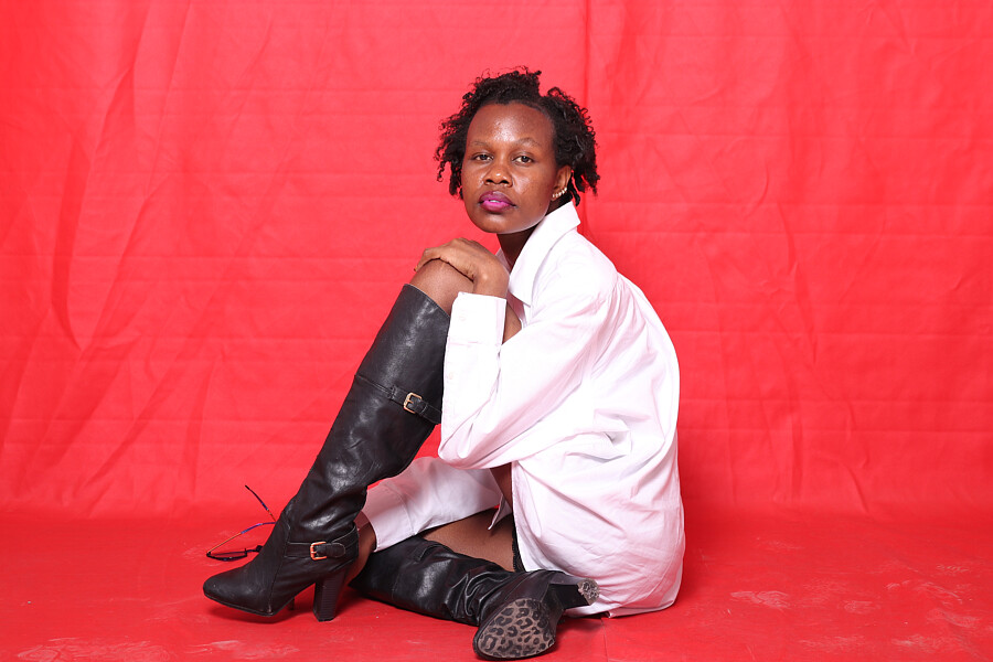 Everline Mwalimu model. Photoshoot of model Everline Mwalimu demonstrating Fashion Modeling.Fashion Modeling Photo #237199