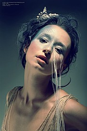 Ewa Paczkowska model & makeup artist. Photoshoot of model Ewa Paczkowska demonstrating Face Modeling.Face Modeling Photo #129229