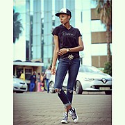 Fikile Kiki Mkhuzangwe model. Photoshoot of model Fikile Kiki Mkhuzangwe demonstrating Fashion Modeling.Fashion Modeling Photo #147507
