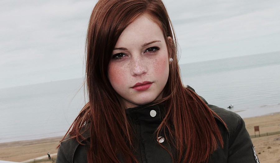 Giorgia Coccia model (modella). Photoshoot of model Giorgia Coccia demonstrating Face Modeling.Face Modeling Photo #147517