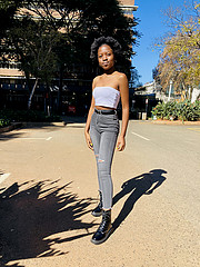 Hazel Singo is a student at university of Johannesburg studying engineering A vibrant young model An aspiring fashion designer passionate ab