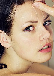 Ida Nykaas model (modell). Photoshoot of model Ida Nykaas demonstrating Face Modeling.Face Modeling Photo #85159