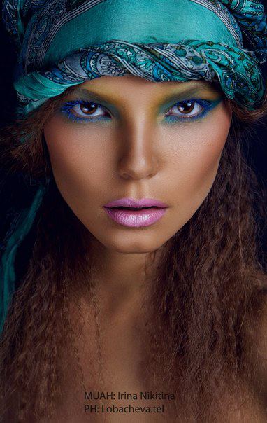 Irina Nikitina makeup artist &amp; model (визажист &amp; модель). Work by makeup artist Irina Nikitina demonstrating Beauty Makeup.Beauty Makeup Photo #68978