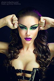 Irina Nikitina makeup artist & model (визажист & модель). Work by makeup artist Irina Nikitina demonstrating Beauty Makeup.Beauty Makeup Photo #68986