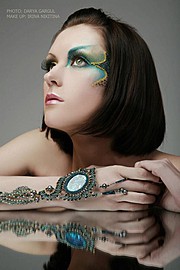 Irina Nikitina makeup artist & model (визажист & модель). Work by makeup artist Irina Nikitina demonstrating Creative Makeup.Creative Makeup Photo #68991