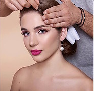 Irina Peshi model. Photoshoot of model Irina Peshi demonstrating Face Modeling.Face Modeling Photo #226178