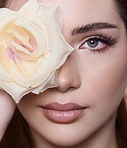 Irina Peshi model. Photoshoot of model Irina Peshi demonstrating Face Modeling.Face Modeling Photo #223967
