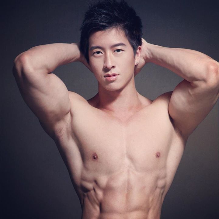 Jason Chee fitness model. Photoshoot of model Jason Chee demonstrating Face Modeling.Face Modeling Photo #103473