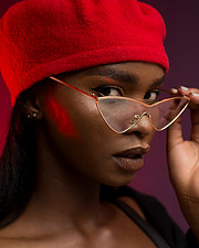 Jennifer Mwengei model. Photoshoot of model Jennifer Mwengei demonstrating Face Modeling.Face Modeling Photo #218332