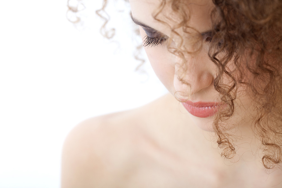 Julia Bruessel model (modell). Photoshoot of model Julia Bruessel demonstrating Face Modeling.Face Modeling Photo #91490