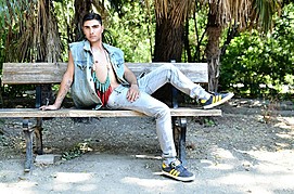 Justin Dine model (μοντέλο). Photoshoot of model Justin Dine demonstrating Fashion Modeling.Fashion Modeling Photo #169207