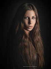 Karina Dunaeva model. Photoshoot of model Karina Dunaeva demonstrating Face Modeling.Face Modeling Photo #112671